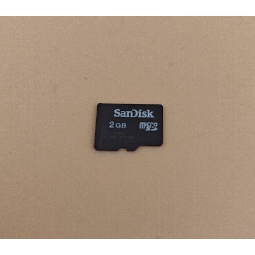 SanDisk Micro SD Cards 2GB Lot of 2 Memory Cards Storage SD Adapter Compatible